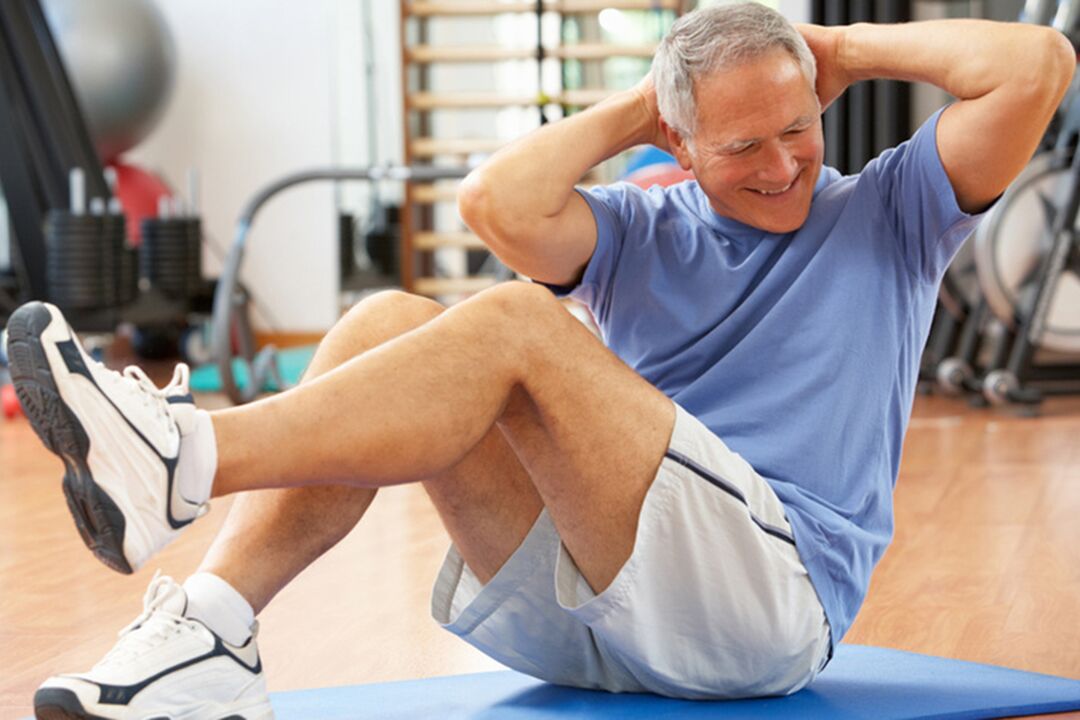 Führen Sie Übungen durch, um die Prostata wiederherzustellen. 
